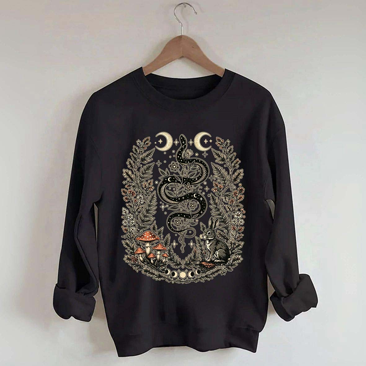 Celestial Floral Celestial Floral Snake Moon Sweatshirt