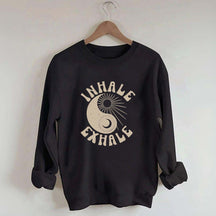 Ying Yang Yoga Just Breathe Sweatshirt