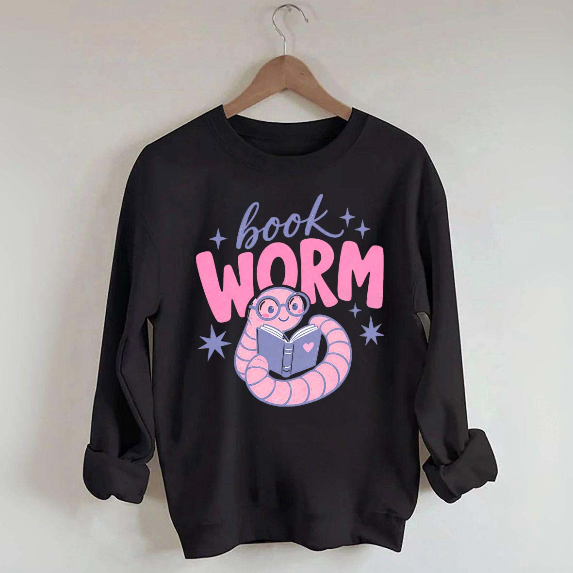 Book Worm Trendy Reading Sweatshirt