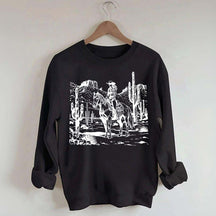 Retro Cowgirl Graphic Sweatshirt