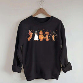 Cute Wiener Dog Halloween Dachshund Sweatshirt