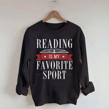 Reading Is My Favorite Sport Librarian Lover Sweatshirt