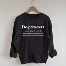 Dogtrovert Definition Lover women Sweatshirt