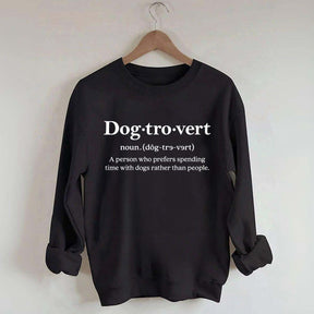 Dogtrovert Definition Lover women Sweatshirt