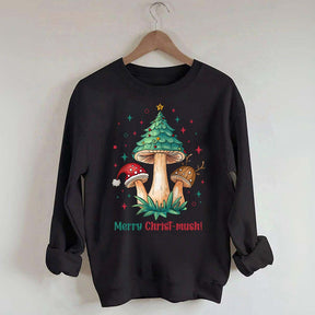 Retro Mushroom Christmas Sweatshirt