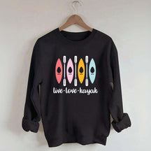 Women Kayaking Canoeing Sweatshirt