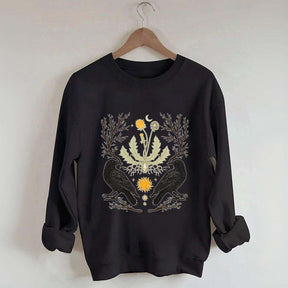 Ostara Raven Pagan Spring Equinox Sweatshirt