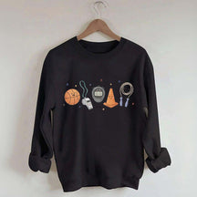 PE Teacher Doodle Character Sweatshirt