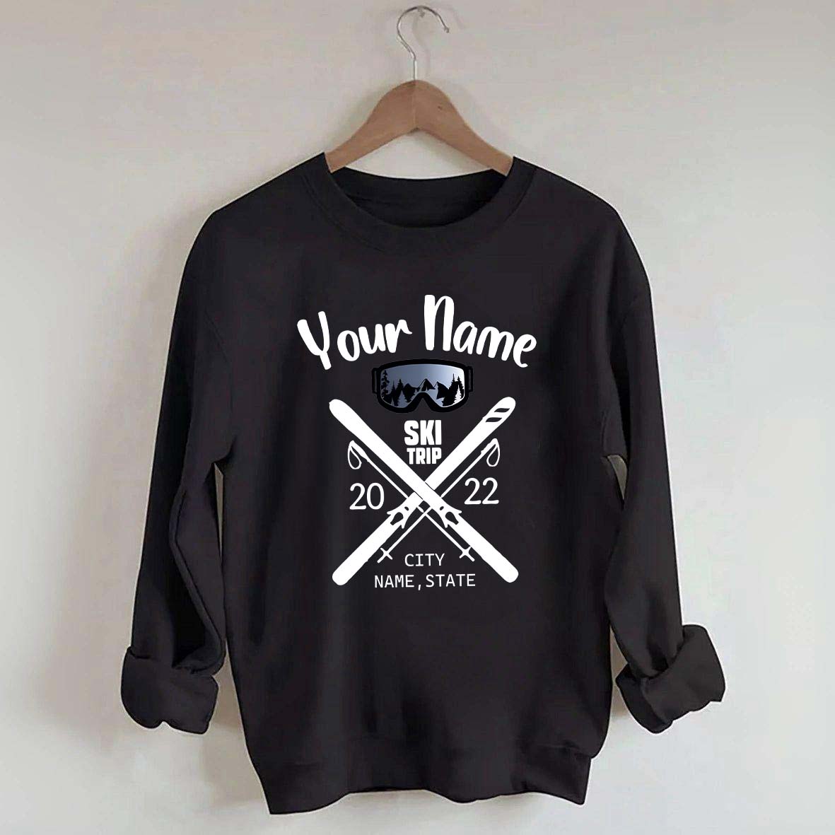 Personalized Snow Trip Sweatshirt