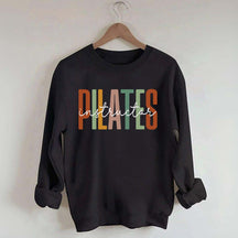 Pilates Instructor Comfort Colors Gym Workout Sweatshirt