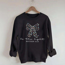 Be The Light Bible Verse Religious Christmas Sweatshirt