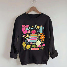 Back to School Bookish Botanical Sweatshirt