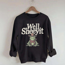 Well Sheeyit Country Western Frog Sweatshirt