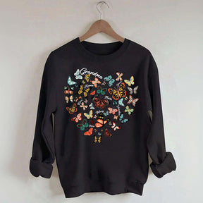 Leopard Heart Butterfly Sweatshirt
