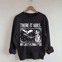 Skeleton Bat Spooky Halloween Sweatshirt