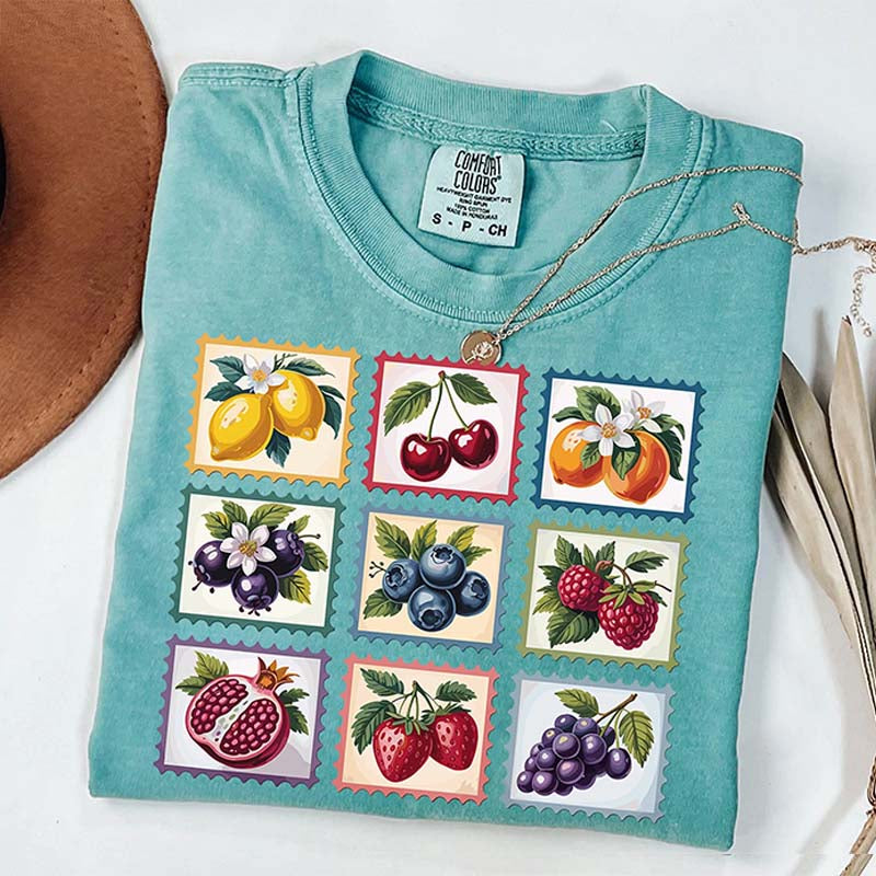 Vintage Fruit Botanical Watercolor T-Shirt
