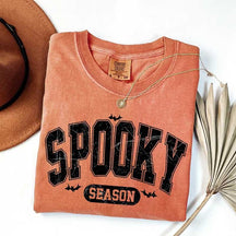 Womens Halloween Spooky Season Fall T-Shirt