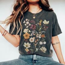 Cottagecore White Flowers Vintage Botanical T-Shirt