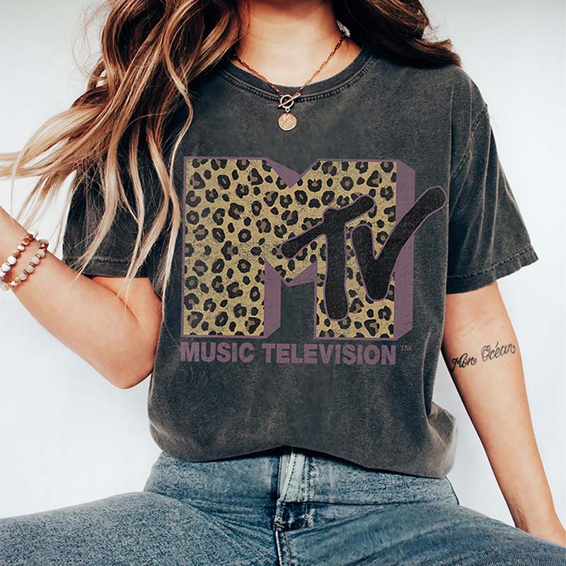 Music Television MTV Classic Leopard T-Shirt