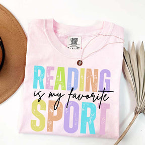 Reading is my Favorite Sport Literary Girl T-Shirt
