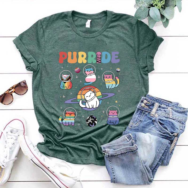 Purride Cats In Space T-Shirt