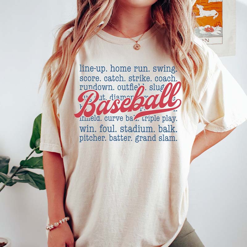Retro Baseball Mama Gift T-Shirt