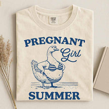 Pregnant Girl Summer T-Shirt