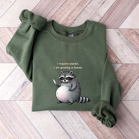 Sarcastic Raccoon Baby Reveal Sweatshirt