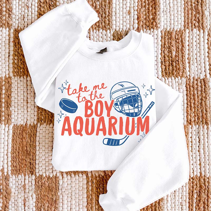 Take Me to the Boy Aquarium Hockey Sweatshirt