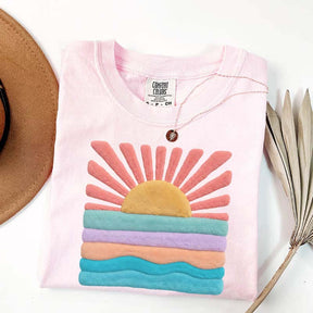 Trendy Aesthetic Sun Printed T-Shirt