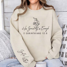 Funny His Grace is Enough Sweatshirt