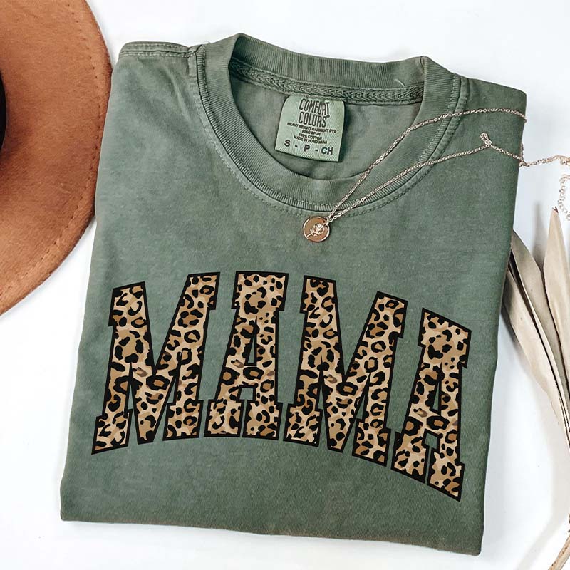 Leopard Print Mama T-Shirt