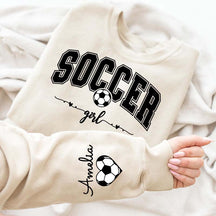 Personalized Soccer Girl Sweatshirt