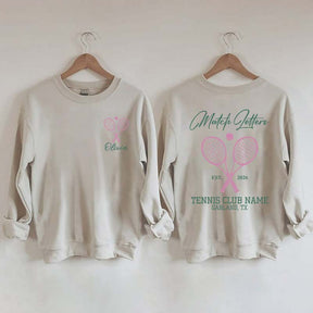 Personalized Tennis Club Coach Sweatshirt