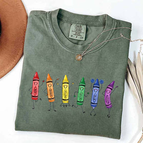Funny Teacher Life Happy Doodle Back To School T-Shirt