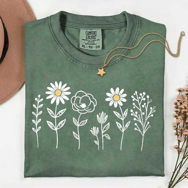 Botanical Floral Cottagecore T-Shirt