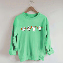 Weight Lifting Ghosts Halloween Sweatshirt