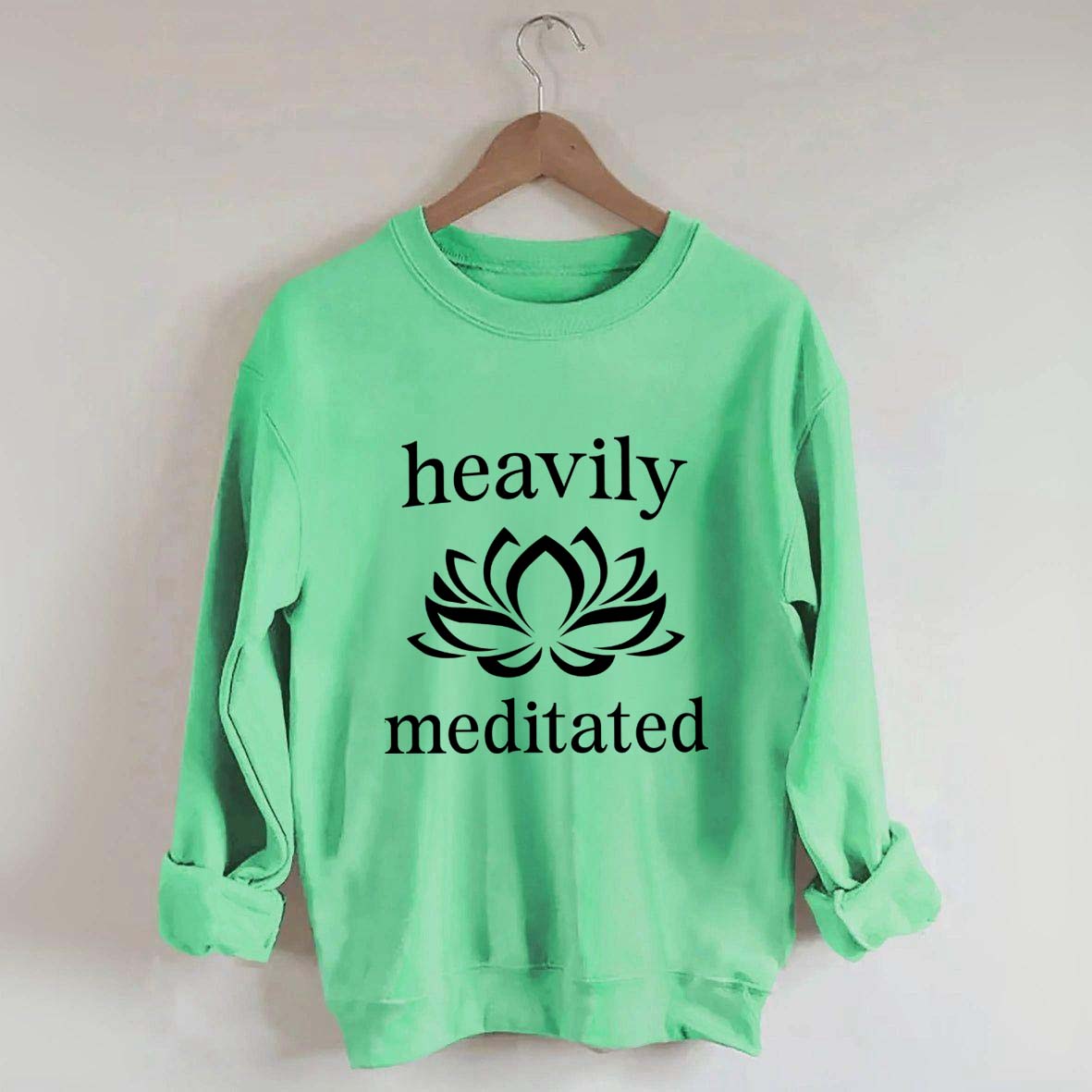Heavily Meditated Yoga Lotus Flower Sweatshirt