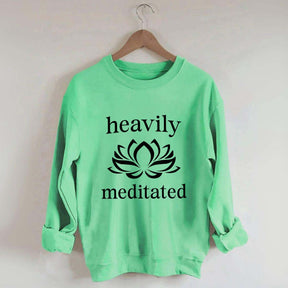 Heavily Meditated Yoga Lotus Flower Sweatshirt