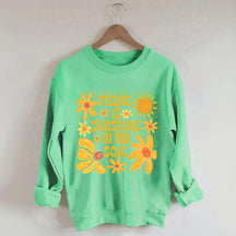 Boho Sunshine In My Soul Hippie Flower Sweatshirt