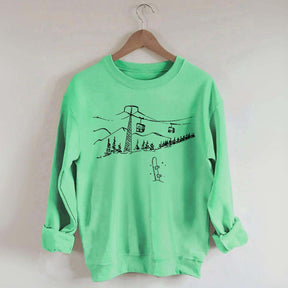 Snowboard Ski Winter Sweatshirt