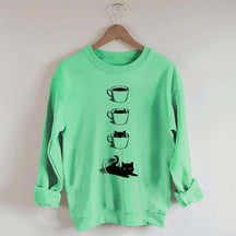Coffee Cat Lover Sweatshirt