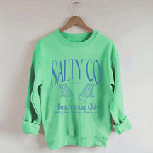Custom Salty Co Beach Social Club Sweatshirt