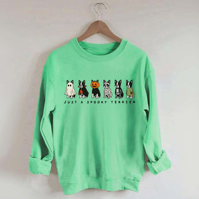 Spooky Boston Terrier Halloween Sweatshirt
