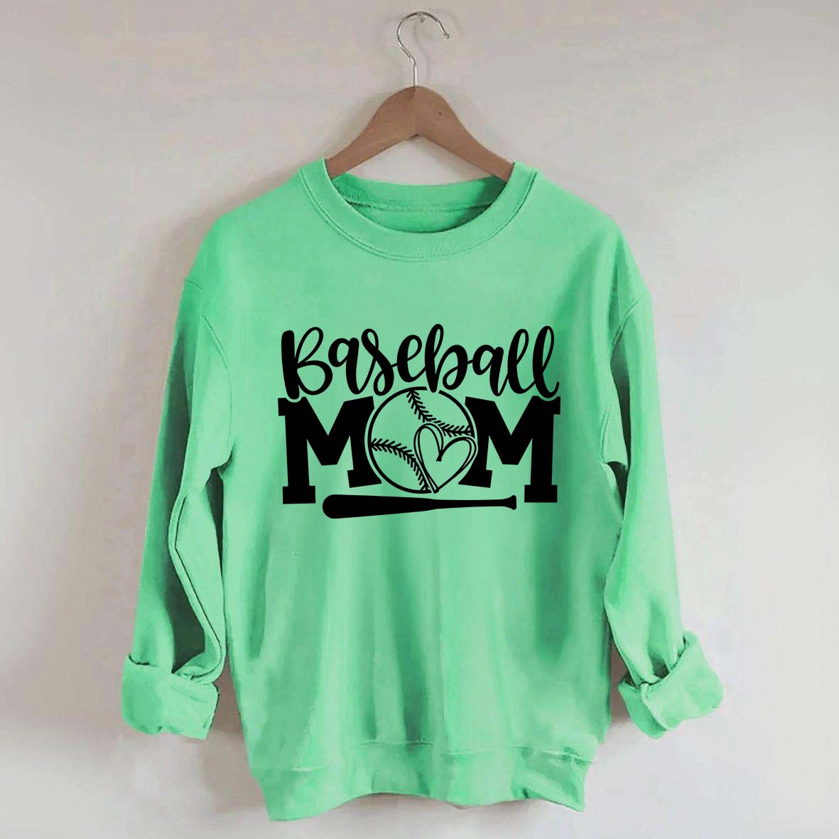Trendy Mom Life Baseball Sweatshirt