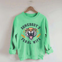 Trendy Feral Wife Leopard Sweatshirt