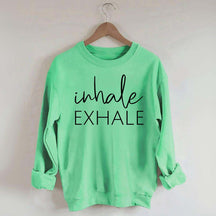 Inhale Exhale Yoga Mindfulness Sweatshirt