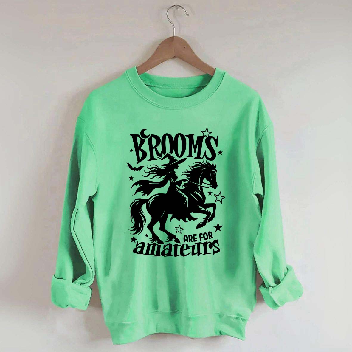 Funny Witch Riding Horse Sweatshirt
