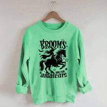 Funny Witch Riding Horse Sweatshirt