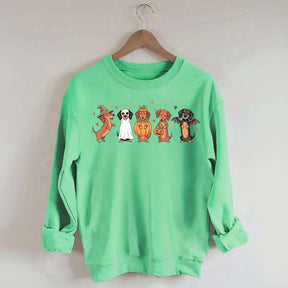 Cute Wiener Dog Halloween Dachshund Sweatshirt